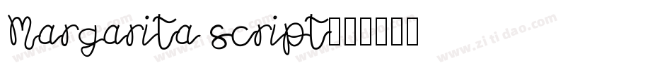 Margarita script字体转换